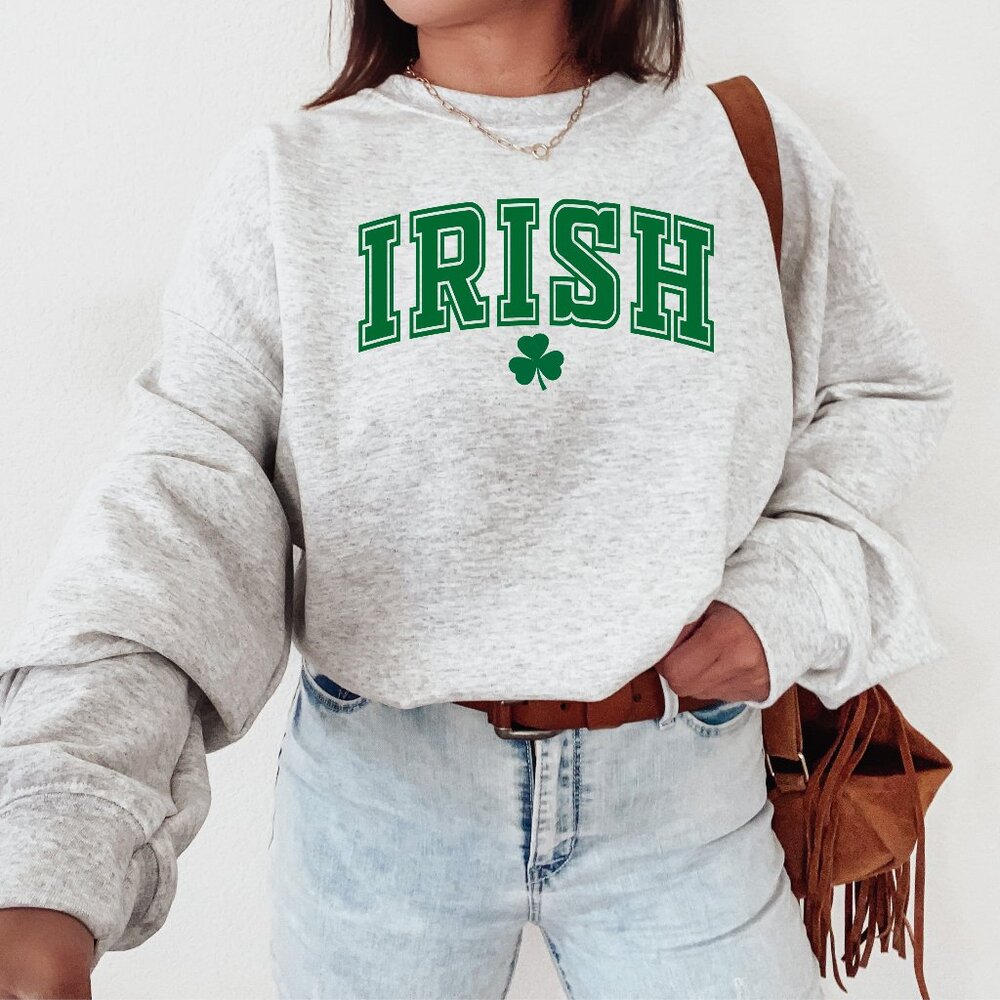 Green Irish 'Notre Dame' Sweater